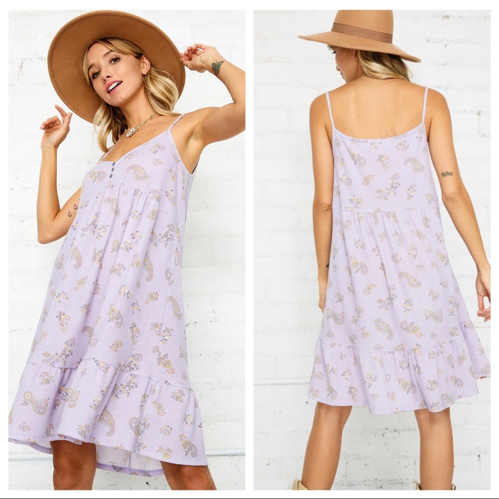 Boho Chic Paisley Cami Dress - Picture 2 of 5